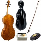 Paititi Solid Wood Ebony Fitted 4/4 Professional Performance Cello Kit