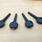 Ebony Violin Pegs Copper Gold Tip Tuning Pegs SET 4-pcs For 4/4 Violin Fiddle