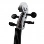 SKY 4/4 Full Size Solid Wood White Violin Beautiful Purfling with Brazilwood Bow