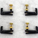Violin Parts - Black Fine Tuners w Gold Screws (4)