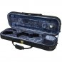 Violin Oblong Case Lightweight with Hygrometer Black/Deep Blue