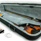 NEW 4/4 Full Size Acoustic Violin Fiddle w Case Shoulder Rest Bow Rosin Bridge