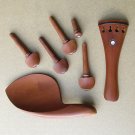 Hand Made Inlay Jujube Wood Violin Parts (Pegs, Chinrest, Tailpiece, Endpin)