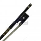 New High Quality 4/4 Full Size Violin Bow Carbon Fiber Double Eye Abalone-Black