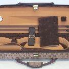 Half Moon Shaped Violin Case 4/4 Full Size, Brown/Tan, 4~5 lbs