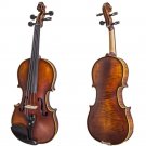 Paititi 4/4 VN08A Flamed Solid Wood Ebony Fitted Acoustic Violin w Case Bow
