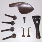 Rosewood Violin Fittings:Pegs/Tailpiece/Chinrest/Endpin