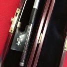 New Top Grade Carbon Fiber Core With Silver And Red Line Violin Bow Ships Free