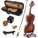 4/4 Antique Style Professional Handmade VN405 Violin Kit w Case Bow Rosin Mute 