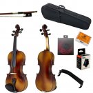 FINAL SALE Paititi 3/4 Solid Wood Violin w Case One Bow Rosin Tuner