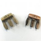 NEW 2x Violin Viola Genuine Aluminum Metal High Quality 3-prong Mute Practice