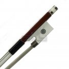New Hi Quality 4/4 Violin Bow Brazilwood Abalone w/ Imitated Elephant Tusk Frog