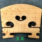 Four(4) 3/4 Size Violin Bridges *High Quality Low Cost*