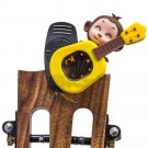 Yellow Lucky Monkey Clip-on Electronic Digital Guitar Bass Violin Ukulele Tuner