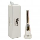 New Paititi Standard Trumpet Mouthpiece for Bach 7C Size Silver Plated Rich Tone