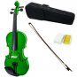 SKY 4/4 Full Size Solid Wood Green Violin Beautiful Purfling with Brazilwood Bow