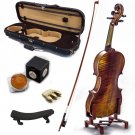 1/2 Antique Style Professional Handmade VN411 Violin Kit w Case Bow Rosin Mute 