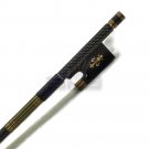 New High Quality 4/4 Violin Bow Silver Inlay CarbonFiber BrassParts Fleur De Lys