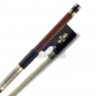 New High Quality 4/4 Violin Bow w/ Pernambuco Skin Brass Parts with Fleur De Lys