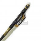 New High Quality 4/4 Violin Bow Gold Inlay Carbon FiberBrass Parts Fleur De Lys
