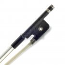 New Viola Bow Satin Patterned Carbon Fiber  Silver Wrap Cupronickel Parts