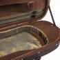 Half Moon Shaped Violin Case 4/4 Full Size, Brown/Dark Brown, 4~5 lbs