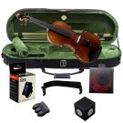 Paititi 4/4 Premium Hand Carved One-Piece Back Ebony Fitted Violin Outfit