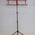 All Red Sturdy Folding Music Stand w Carrying Bag