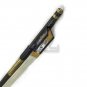 New 4/4 Violin Bow w/ Satin Pattern Carbon Fiber Brass Parts Fleur De Lys-Light