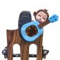 Blue Lucky Monkey Clip-on Electronic Digital Guitar Bass Violin Ukulele Tuner