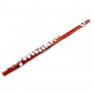 **GREAT GIFT**SKY Band Orange Red Flute/Silver/Hard & Soft Case HOLIDAY SPECIAL