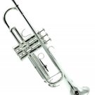*GREAT GIFT* TOP Quality Bb Nickel Plated Trumpet w Hard Case Care Kit CLEARANCE
