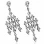 DIAMOND EARRINGS 4 1/3 CARAT (CTW) IN 14K WHITE GOLD
