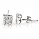 ROUND DIAMOND EARRINGS 1/6 CARAT (CTW) IN 10K WHITE GOLD