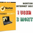 SALE / Norton Internet Security (2014-2017) 1 PC / 3 months (90 Days) Trial Key