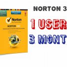 SALE / Norton 360 (2014-2017) 1 PC / 3 months (90 Days) Trial Key