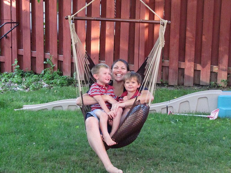 Brown & Beige MAYAN HAMMOCK CHAIR