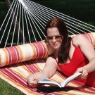 Red Stripes DELUXE QUILTED HAMMOCK WITH WICKER STAND
