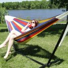 Hot Colors DOUBLE MAYAN HAMMOCK WITH UNIVERSAL STAND
