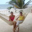 Natural DOUBLE MAYAN HAMMOCK WITH UNIVERSAL STAND