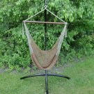 Brown & Beige MAYAN HAMMOCK CHAIR WITH UNIVERSAL CHAIR STAND