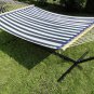Blue and White Stripes POOLSIDE | LAKE HAMMOCK - DOUBLE