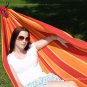 Orange & Yellow Stripes BRAZILIAN DOUBLE HAMMOCK WITH UNIVERSAL STAND