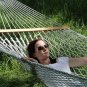 Natural COTTON ROPE HAMMOCK - DOUBLE