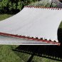 DELUXE POLYESTER ROPE HAMMOCK WITH WICKER STAND