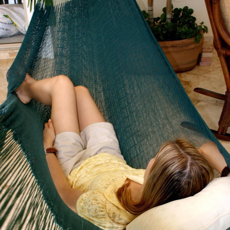 Forest Green MAYAN HAMMOCK - DOUBLE