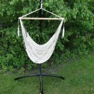 Natural MAYAN HAMMOCK CHAIR WITH UNIVERSAL CHAIR STAND