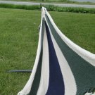 Blue, White & Green NICARAGUAN HAMMOCK WITH UNIVERSAL HAMMOCK STAND