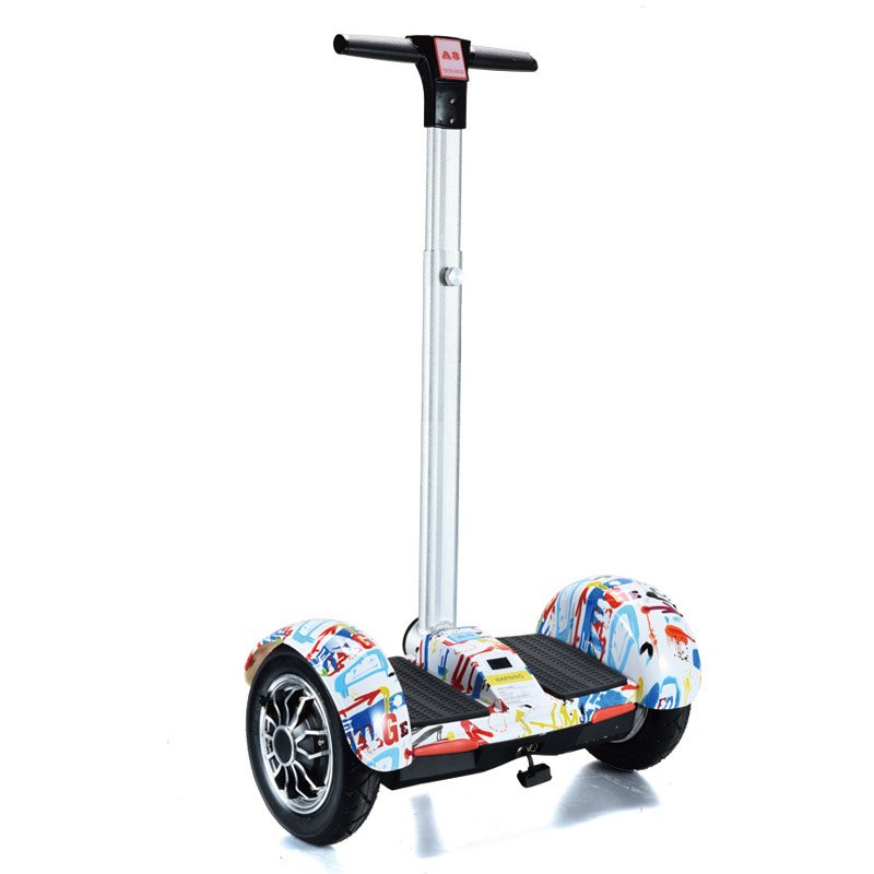 A8 Electric Scooters Smart Hoverboard with Handle Bar Graffiti