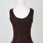 VTG Laurence Kazar 40's Style Beaded Red & Black Silk Sleeveless Bodice Top M